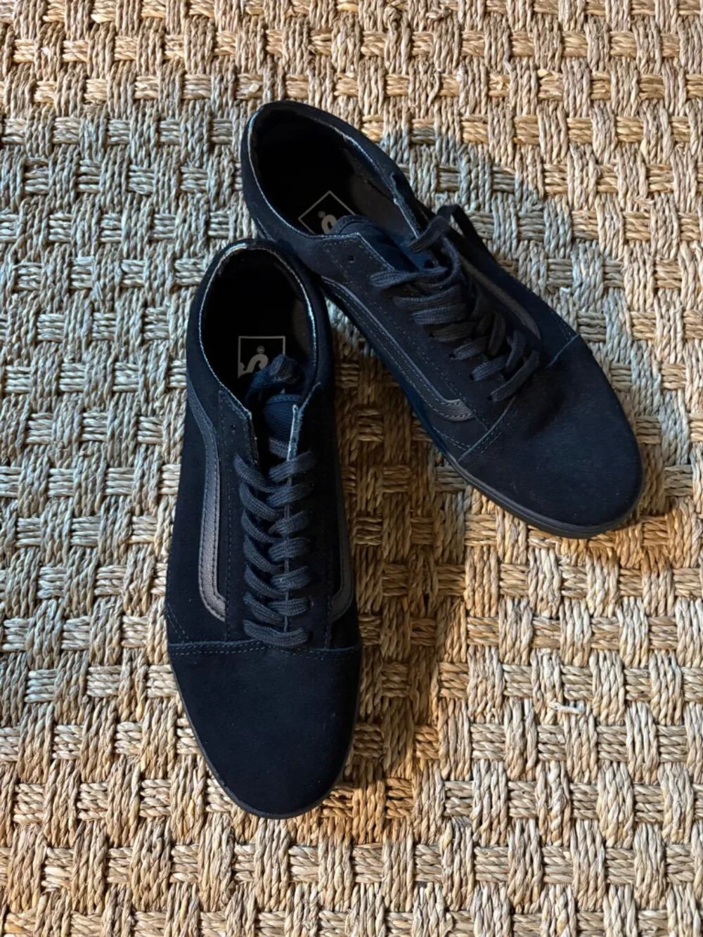 VANS Old Skool Low pro BLACK/BLACK suede sneakers [VN000D0EBKA]